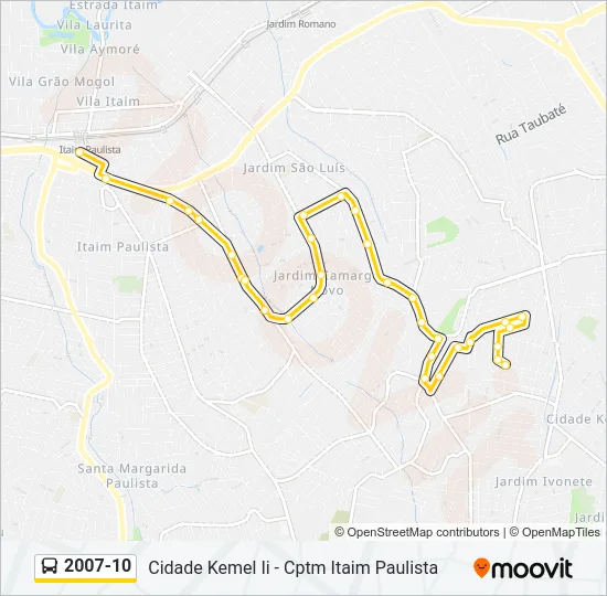 2007-10 Bus Line Map
