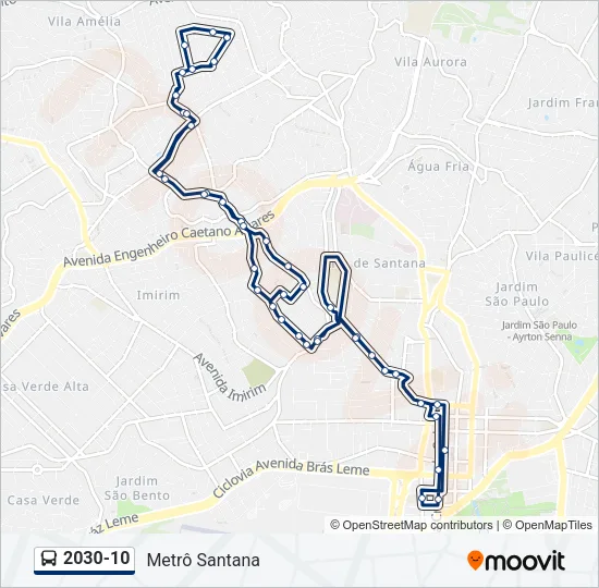 2030-10 Bus Line Map