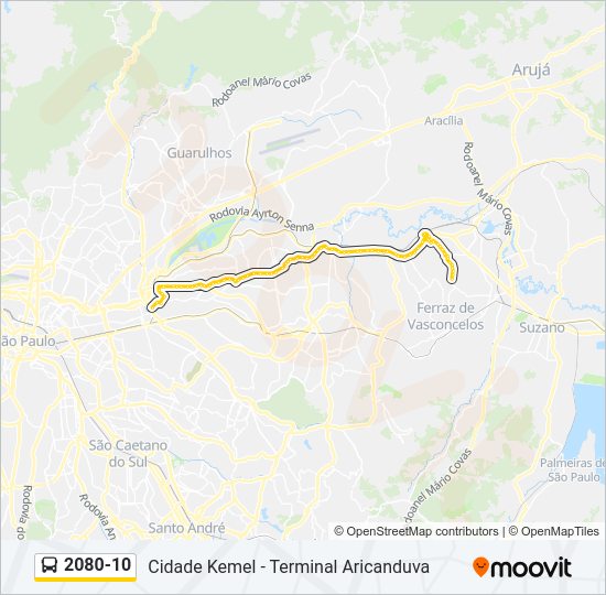 2080-10 bus Line Map