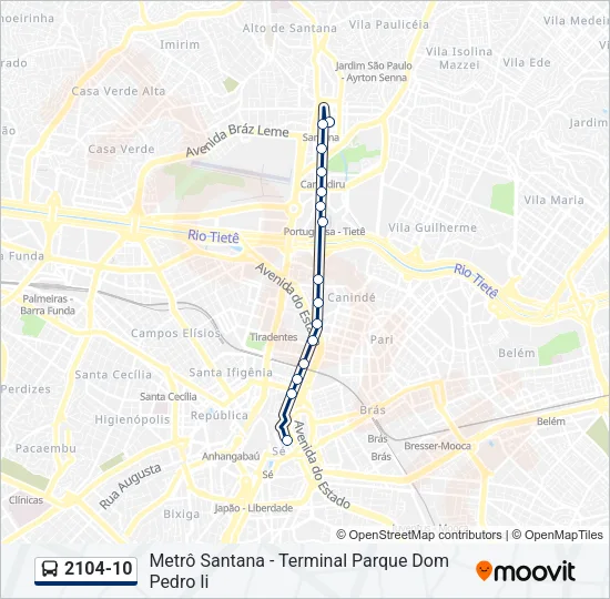 2104-10 Bus Line Map