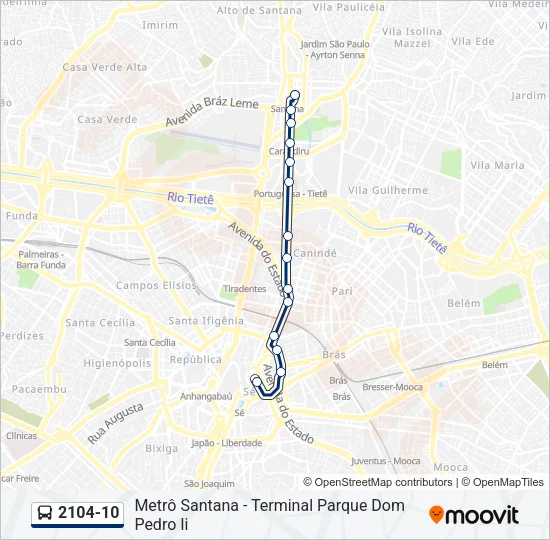 2104-10 Bus Line Map