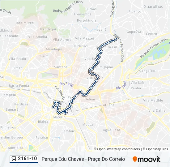 2161-10 Bus Line Map