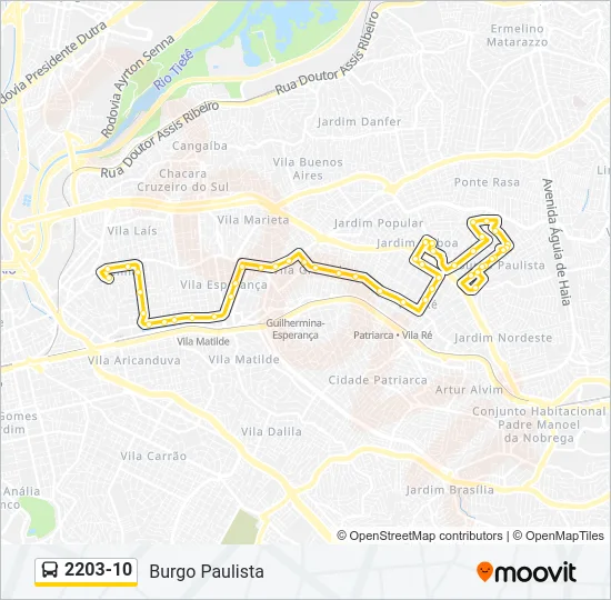 2203-10 Bus Line Map