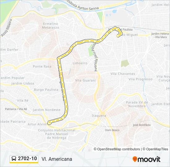 2702-10 Bus Line Map