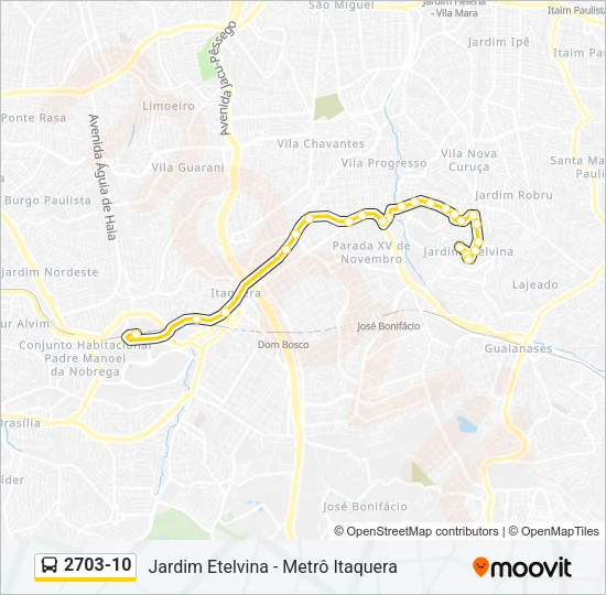 2703-10 Bus Line Map