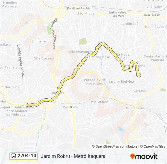 2704-10 Bus Line Map