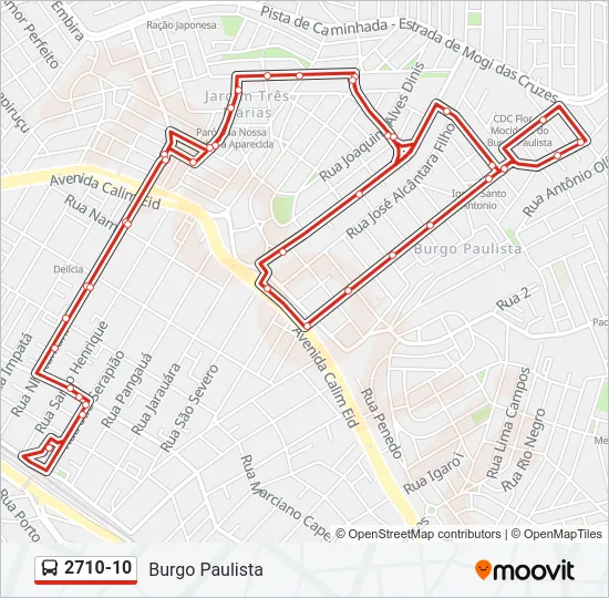 2710-10 Bus Line Map