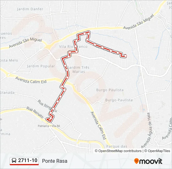 2711-10 Bus Line Map
