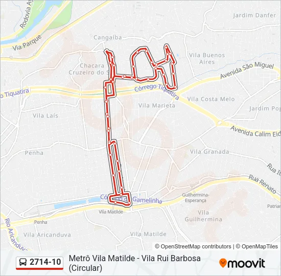 2714-10 Bus Line Map
