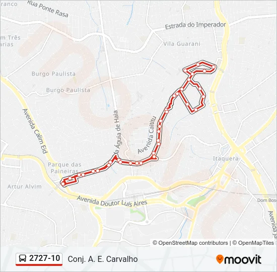 2727-10 Bus Line Map