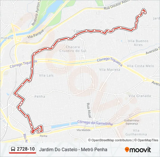 2728-10 Bus Line Map
