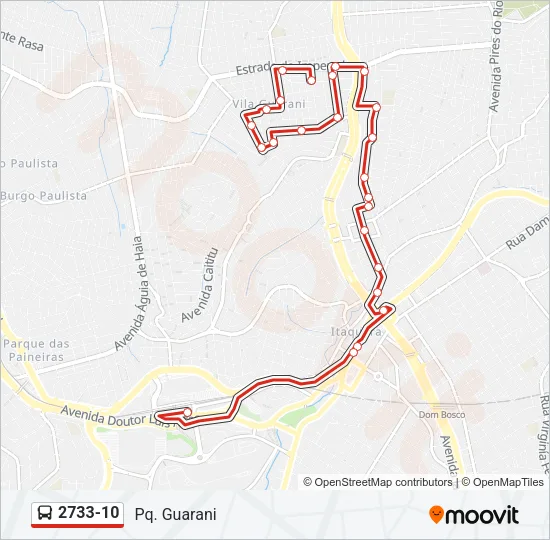 2733-10 Bus Line Map