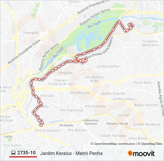 2735-10 Bus Line Map