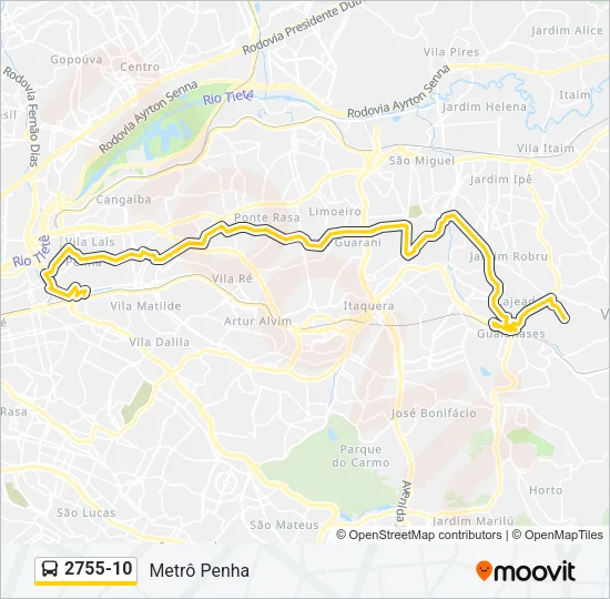 2755-10 Bus Line Map