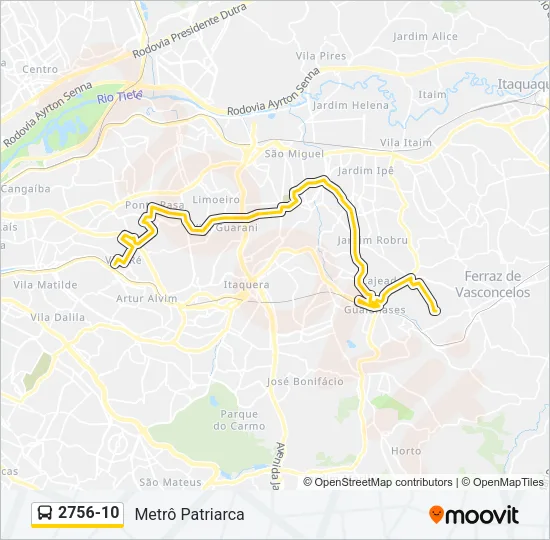 2756-10 Bus Line Map