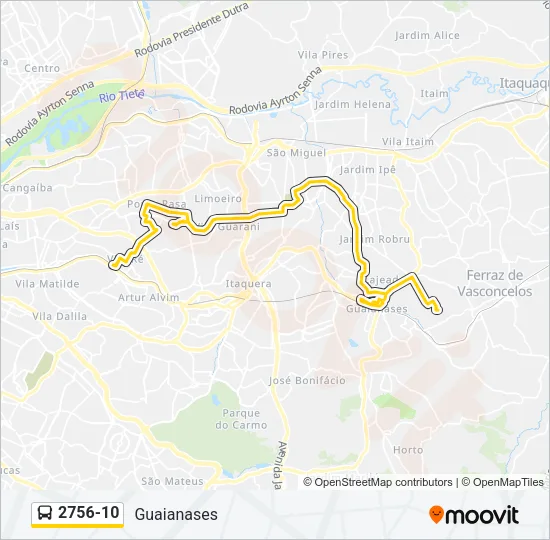 2756-10 Bus Line Map