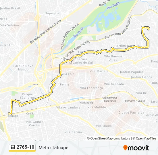 2765-10 Bus Line Map
