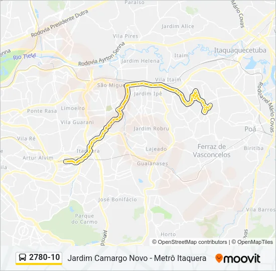 2780-10 Bus Line Map