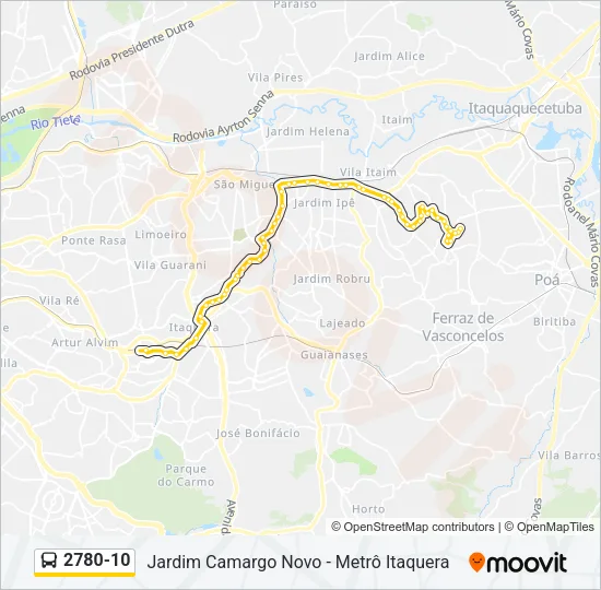 2780-10 Bus Line Map