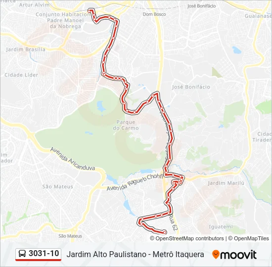3031-10 Bus Line Map