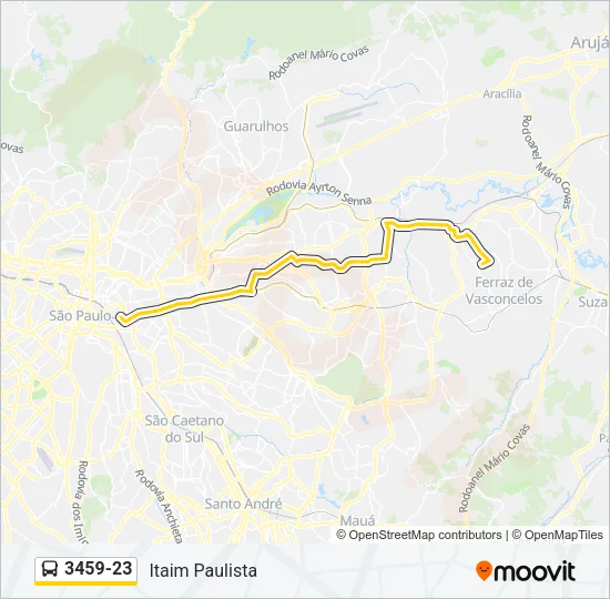3459-23 Bus Line Map