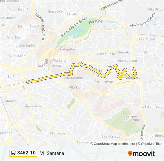 3462-10 Bus Line Map