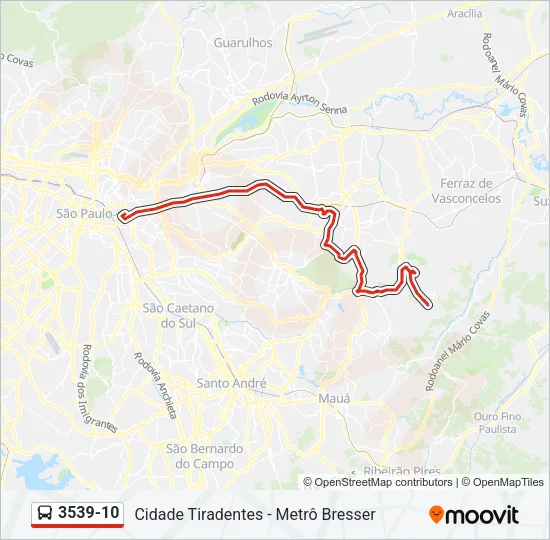 3539-10 Bus Line Map
