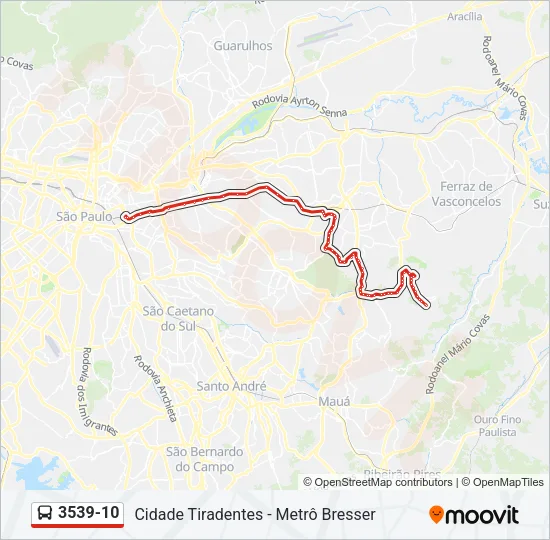 3539-10 Bus Line Map