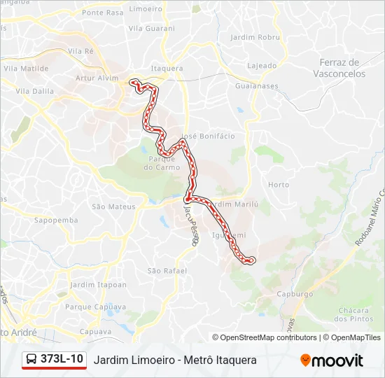 373L-10 Bus Line Map