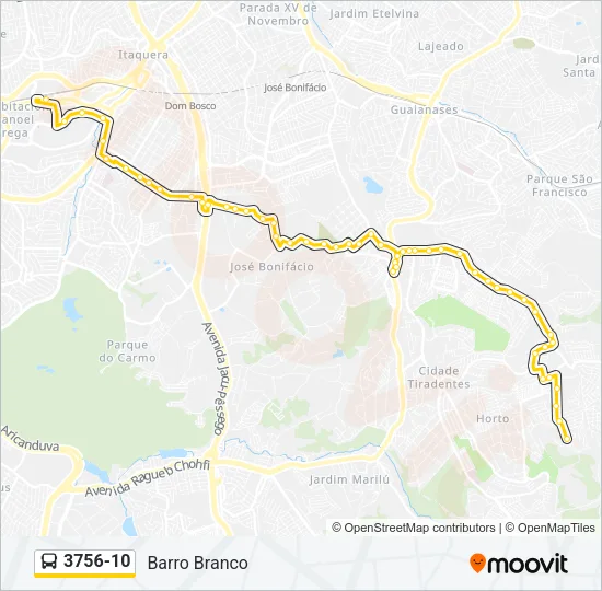 3756-10 Bus Line Map