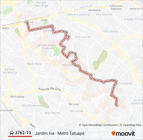 3762-10 Bus Line Map