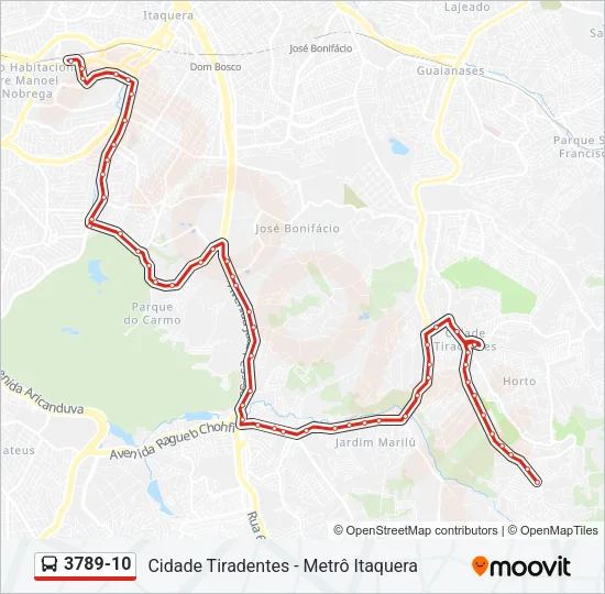 3789-10 Bus Line Map