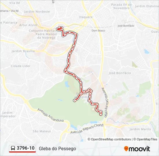 3796-10 Bus Line Map