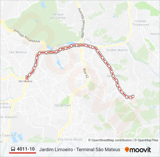 4011-10 Bus Line Map