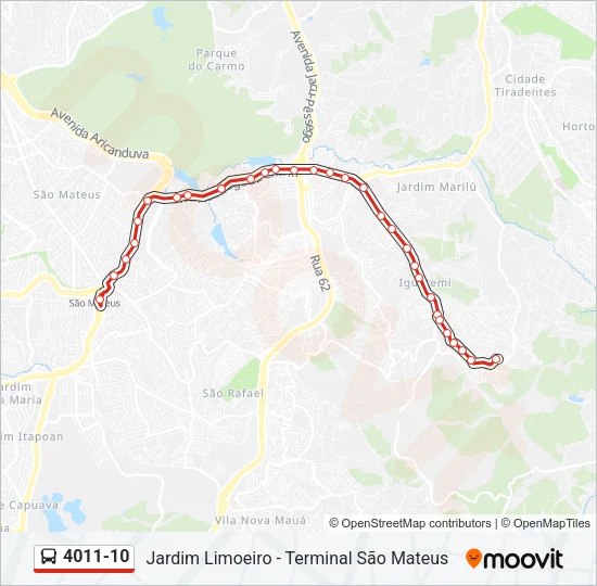 4011-10 Bus Line Map