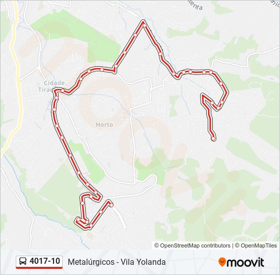 Mapa de 4017-10 de autobús