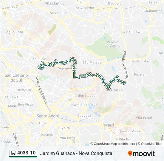 4033-10 Bus Line Map