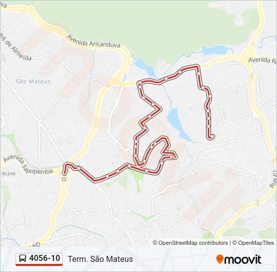 4056-10 Bus Line Map