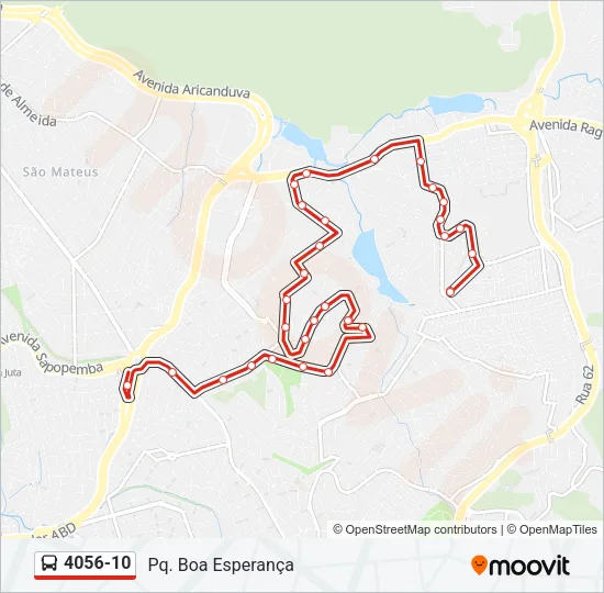 4056-10 Bus Line Map
