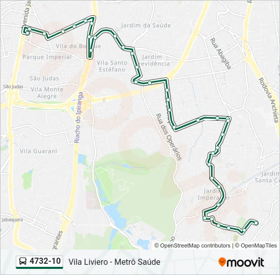 4732-10 Bus Line Map