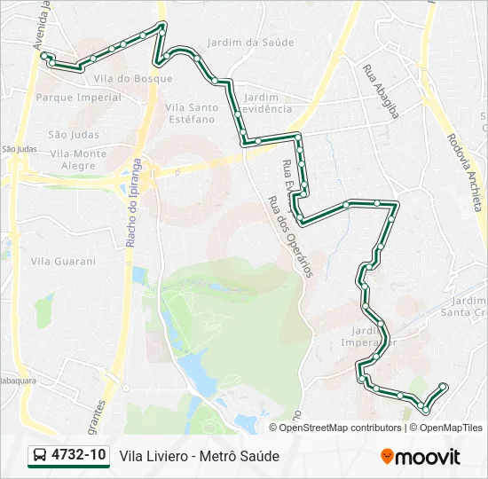 4732-10 Bus Line Map