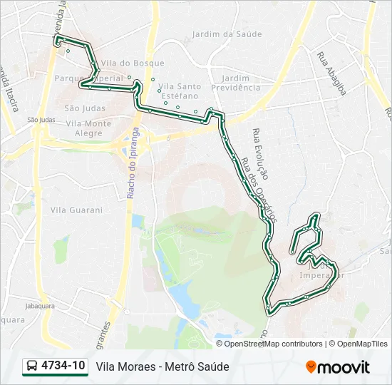4734-10 Bus Line Map