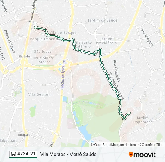 4734-21 Bus Line Map