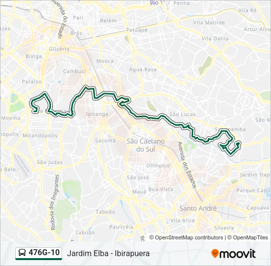 476G-10 Bus Line Map