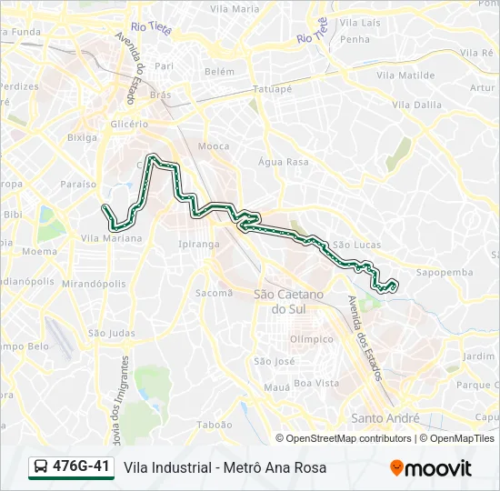 476G-41 Bus Line Map