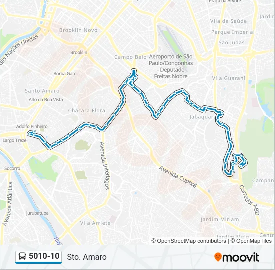 5010-10 Bus Line Map
