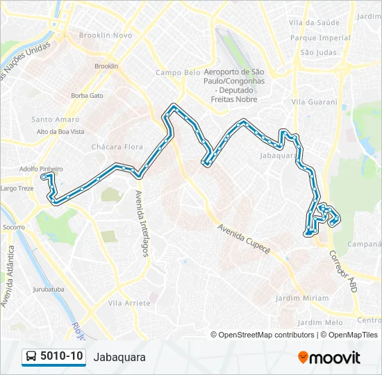 5010-10 Bus Line Map
