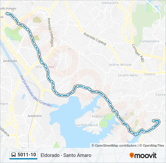 5011-10 Bus Line Map