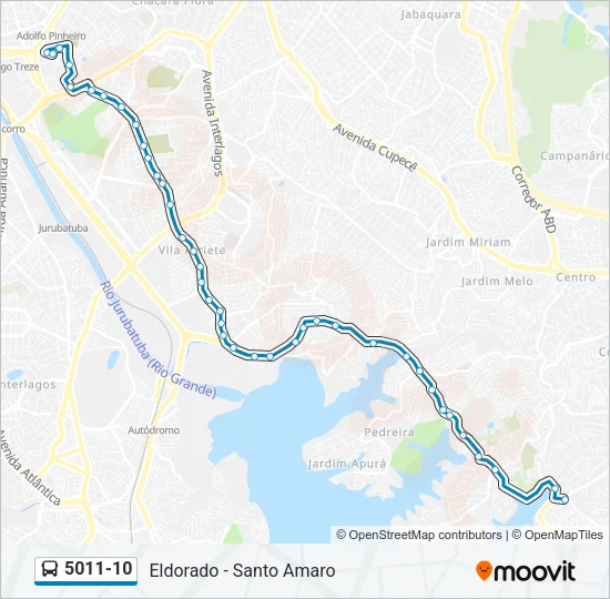 5011-10 Bus Line Map