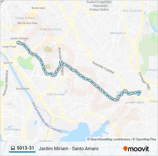 5013-31 Bus Line Map